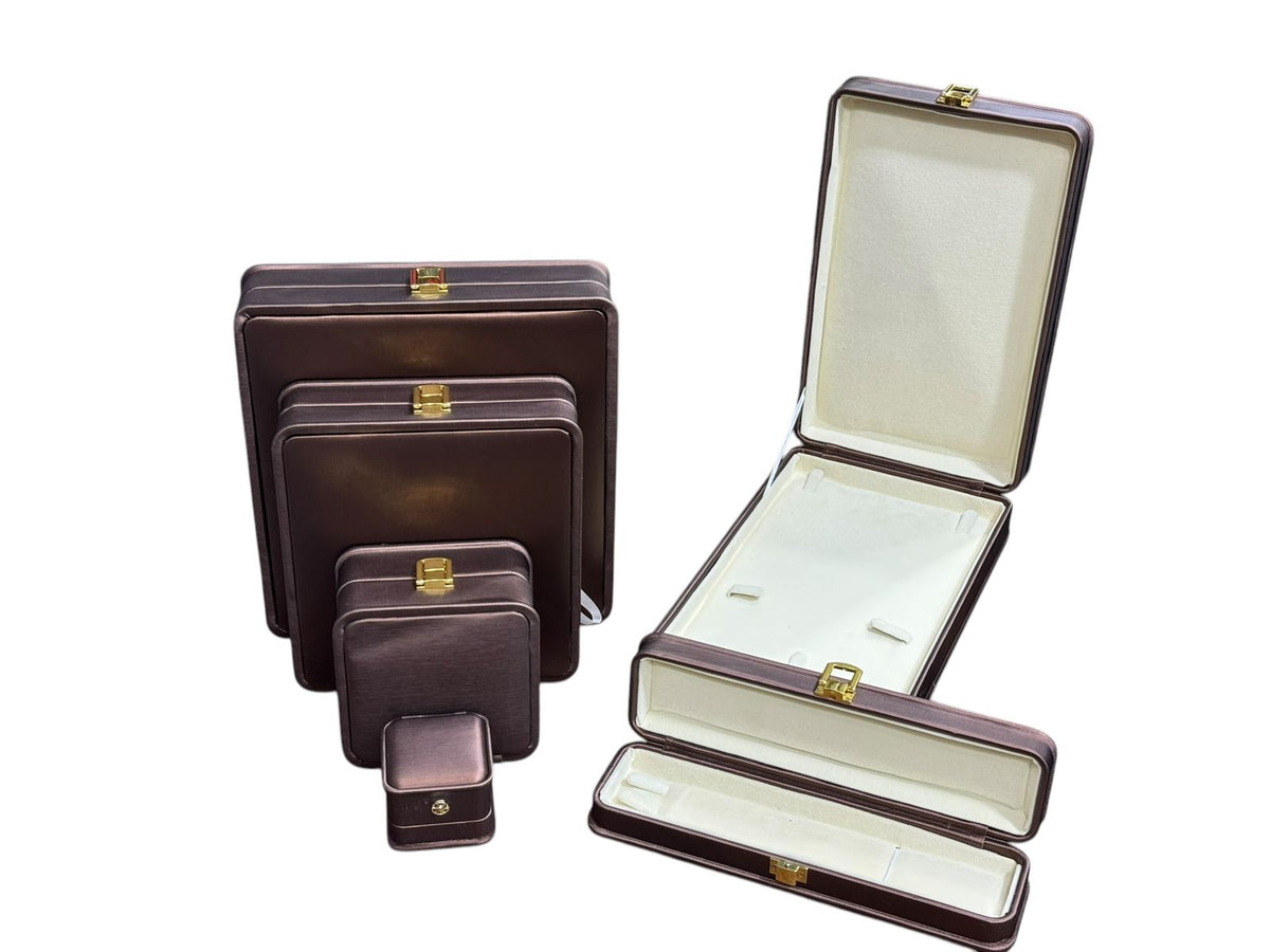 Maroon Color rexine Jewellery Box